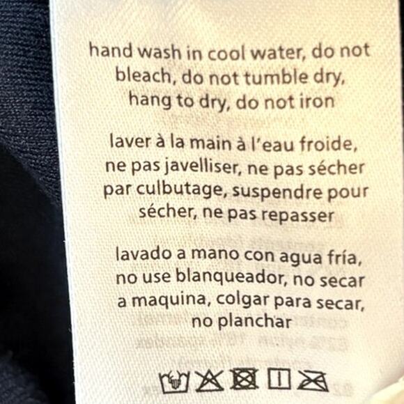 NWT WeWoreWhat Polo Bra Top Women's Size L Navy Blue Collar Revolve V-Neck Shirt - Picture 8 of 10